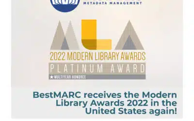 BestMARC receives the Modern Library Awards 2022 in the United States again!